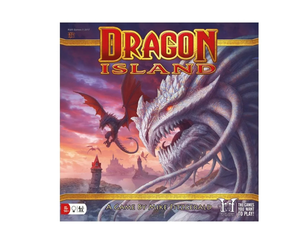 R & R Games Dragon Island Wizard Fantasy Strategy Board Game New